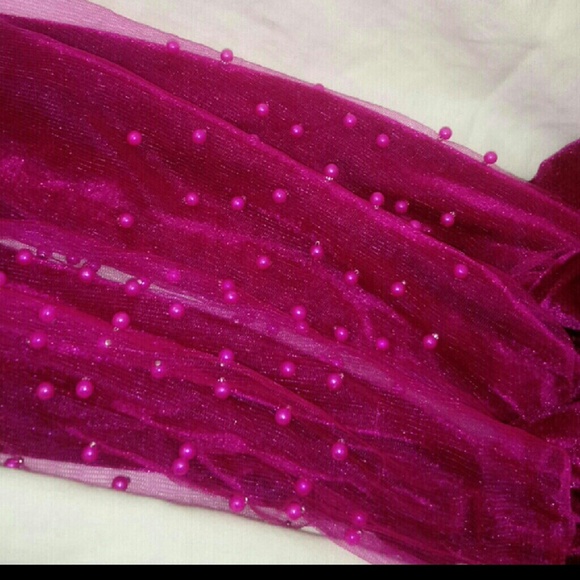 Colorful Velvet  Beaded Headwrap - Picture 7 of 8